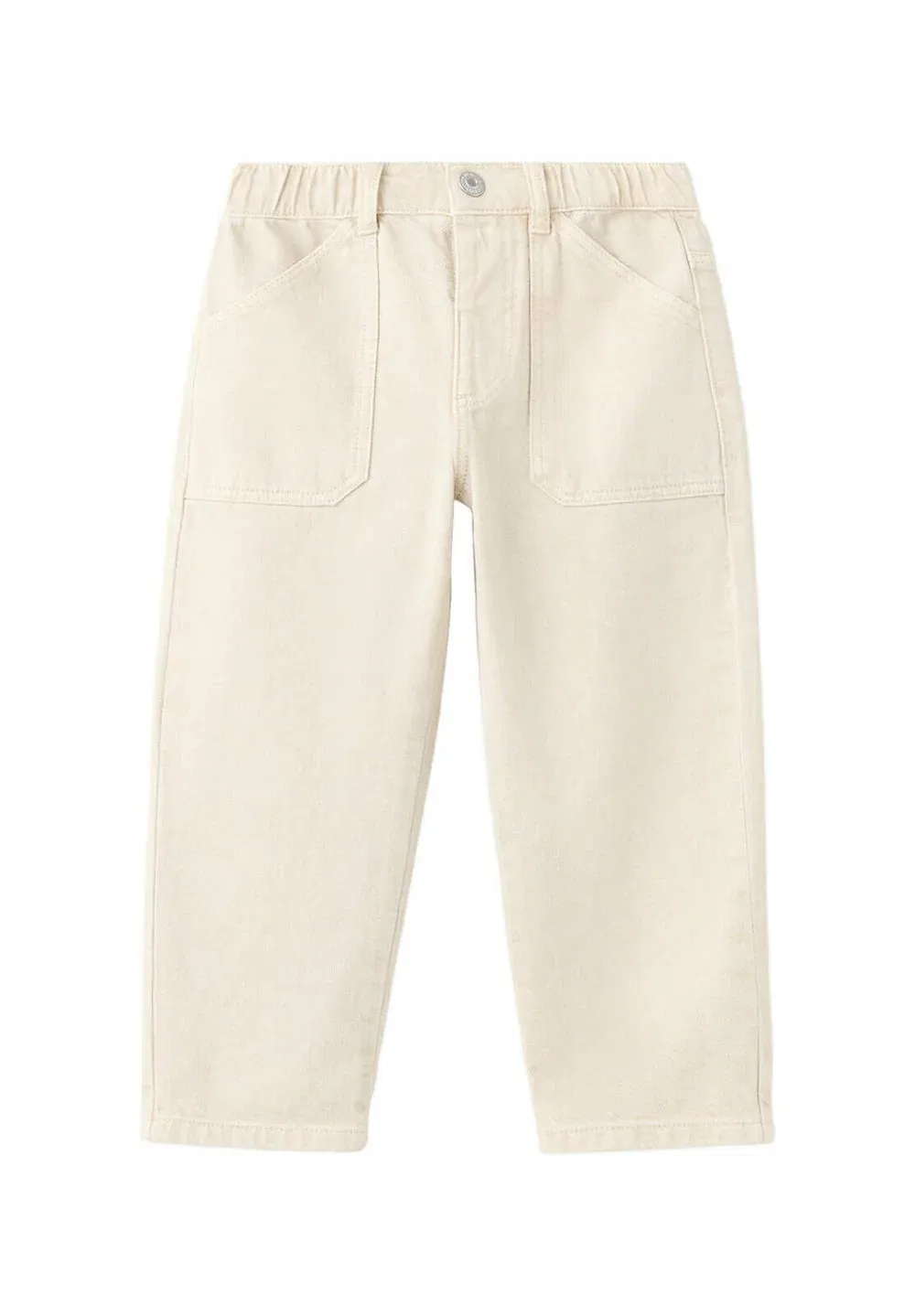 Детские джинсы прямого кроя Mango Kids, Beige