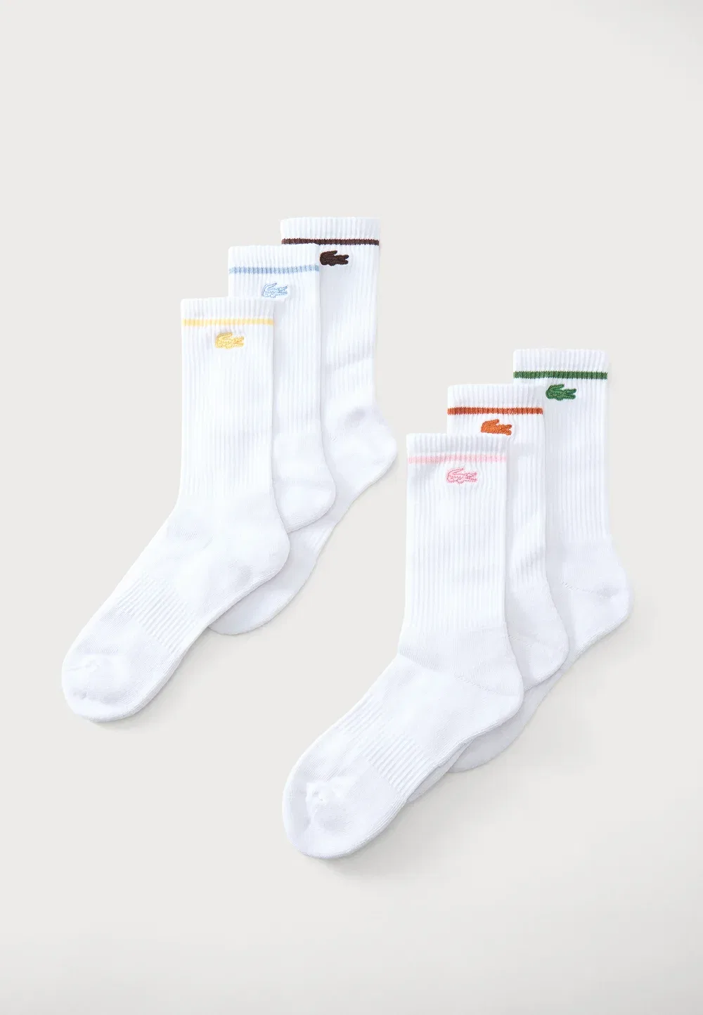 Набор носков Lacoste белый (6 пар)