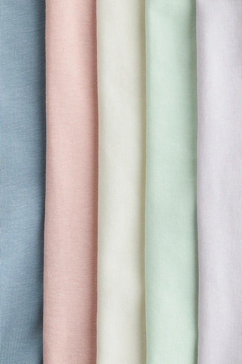 Комплект из 5 хлопковых велосипедных шорт H&M, Helllila/Helles Mattblau — фото 2