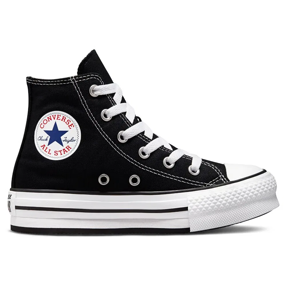 Детские высокие кеды Chuck Taylor All Star Lift Converse, Black/White — фото 2