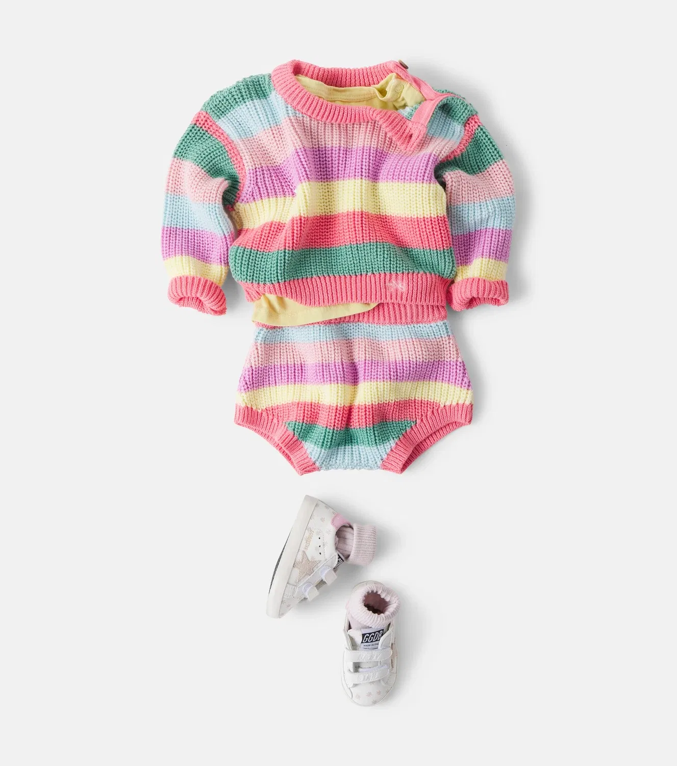 Комплект из свитера и шорт с длинным рукавом Baby Canela The New Society, мультиколор — фото 2