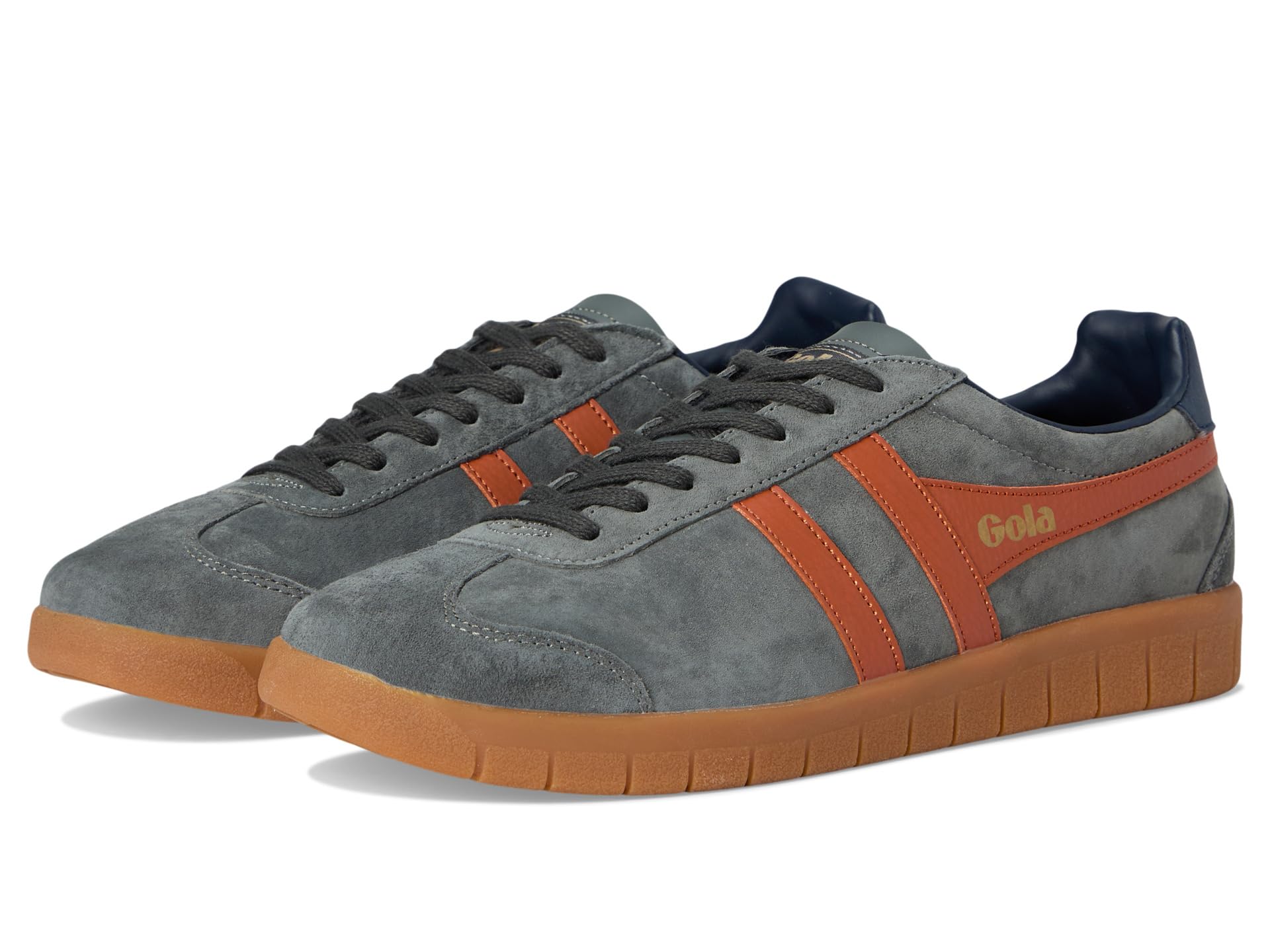 

Кроссовки Gola Hurricane Suede, Storm/Moody Orange/Navy/Gum