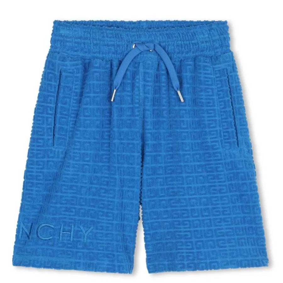 Шорты бермуды из махрового жаккарда с принтом 4G Boys 4G Towelling Jacquard Bermuda Shorts Givenchy, Imperial Blue