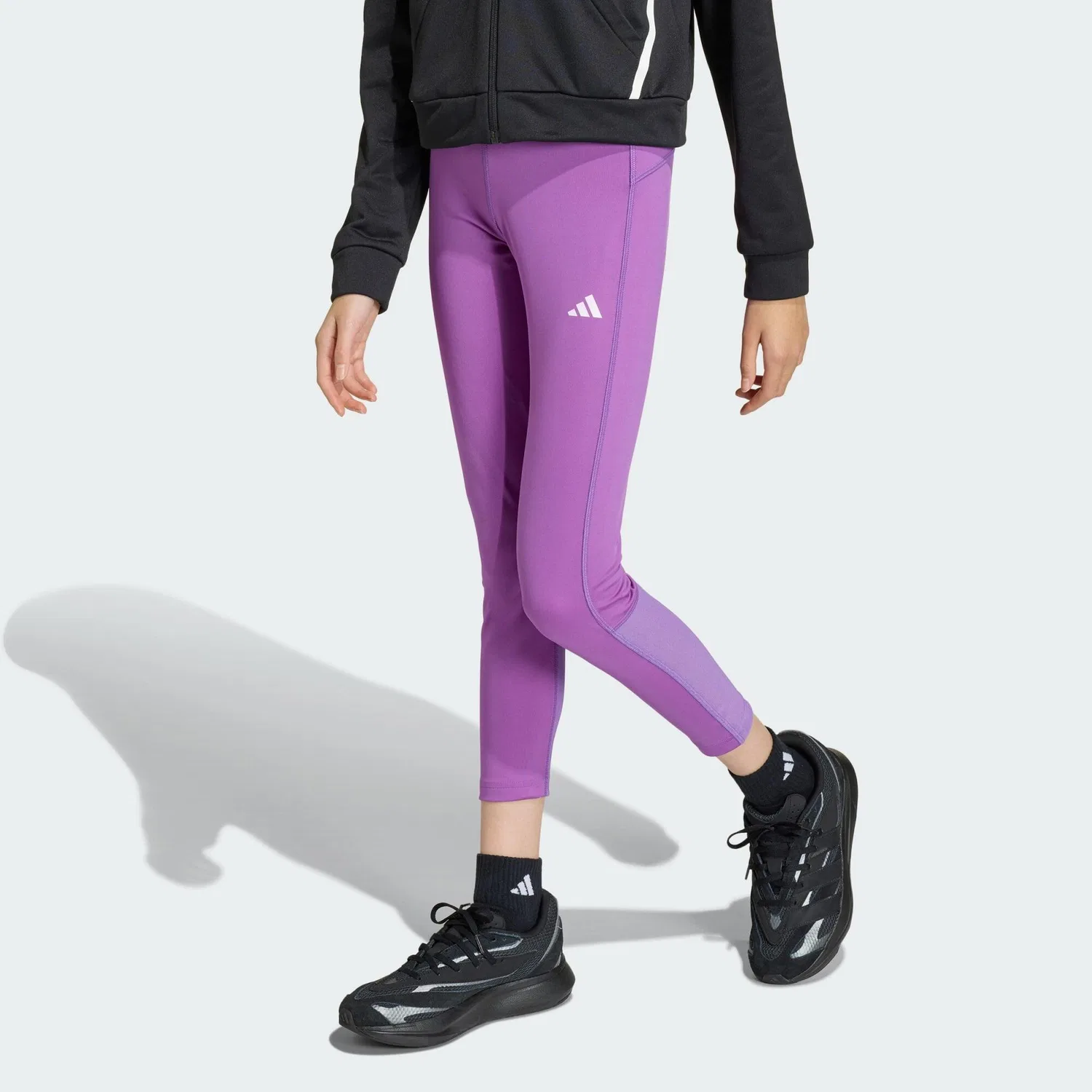 Детские леггинсы 7/8 длины TECHFIT Kids Adidas, Violett Weiss