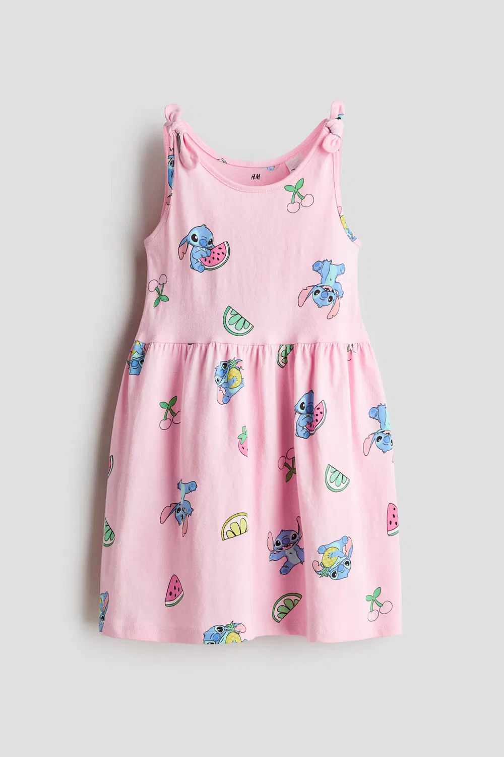 Платье из хлопка с принтом H&M, Hellrosa/Lilo & Stitch