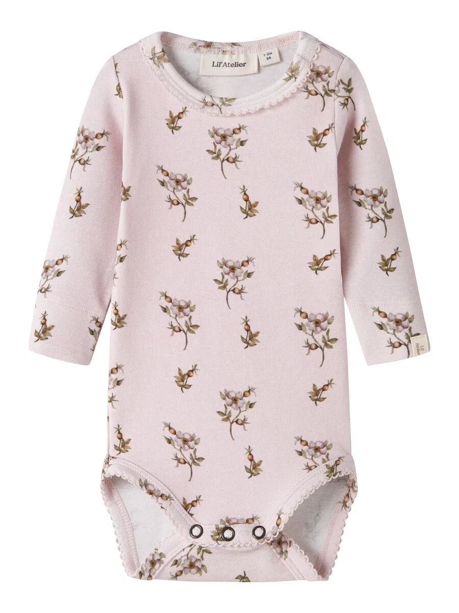 Комбинезон/боди Lil'Atelier фиолетового цвета