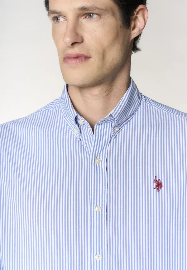 Рубашка хлопковая с эластаном U.S. Polo Assn. Multicolore — фото 4