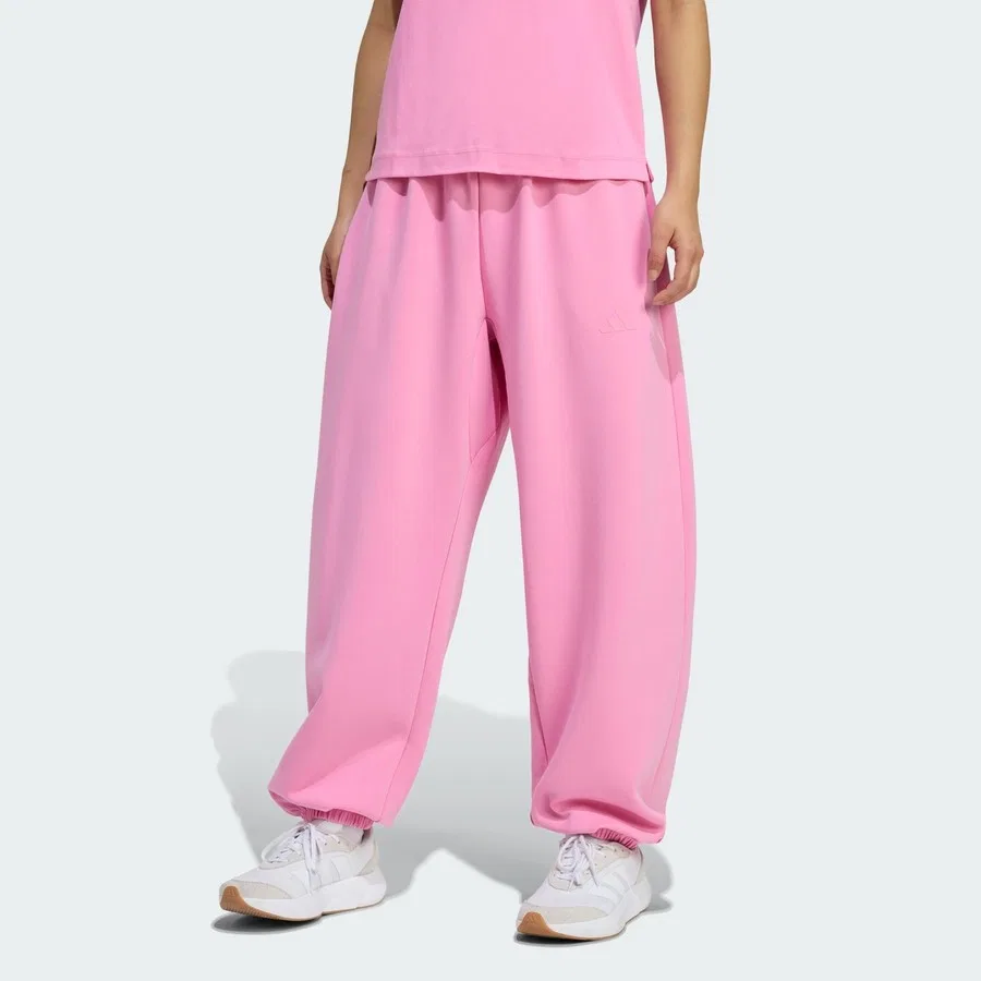 Спортивные брюки свободного кроя с манжетами Soft Lux Loose Pant adidas, Tropik Beyaz
