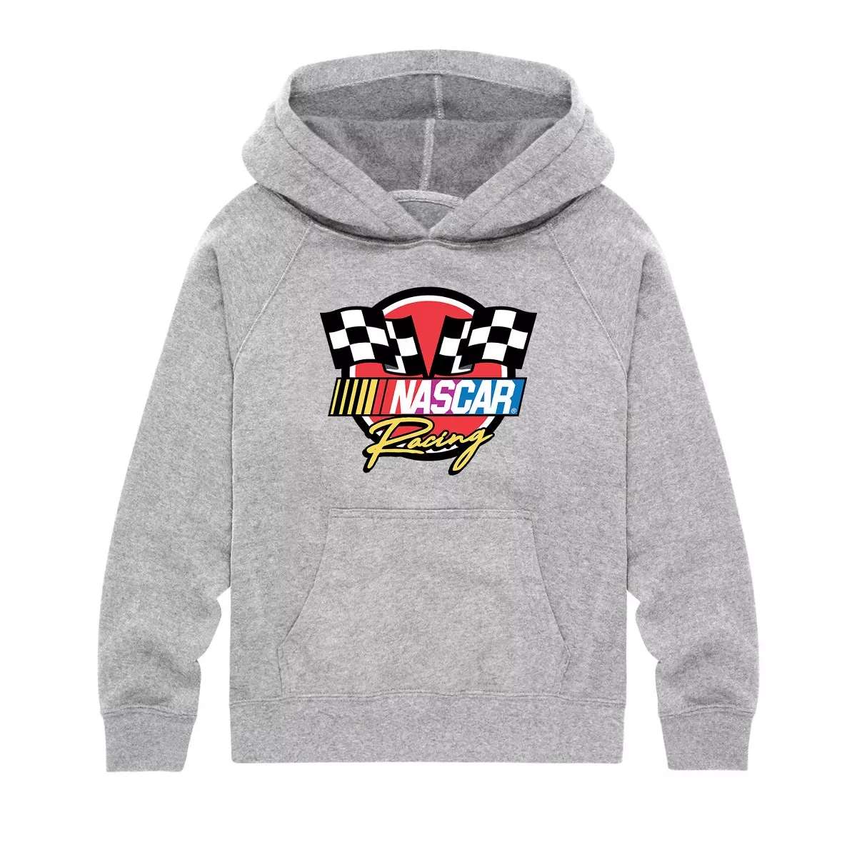 Детский свитшот с длинным рукавом с принтом Racing Logo NASCAR, Athletic Heather