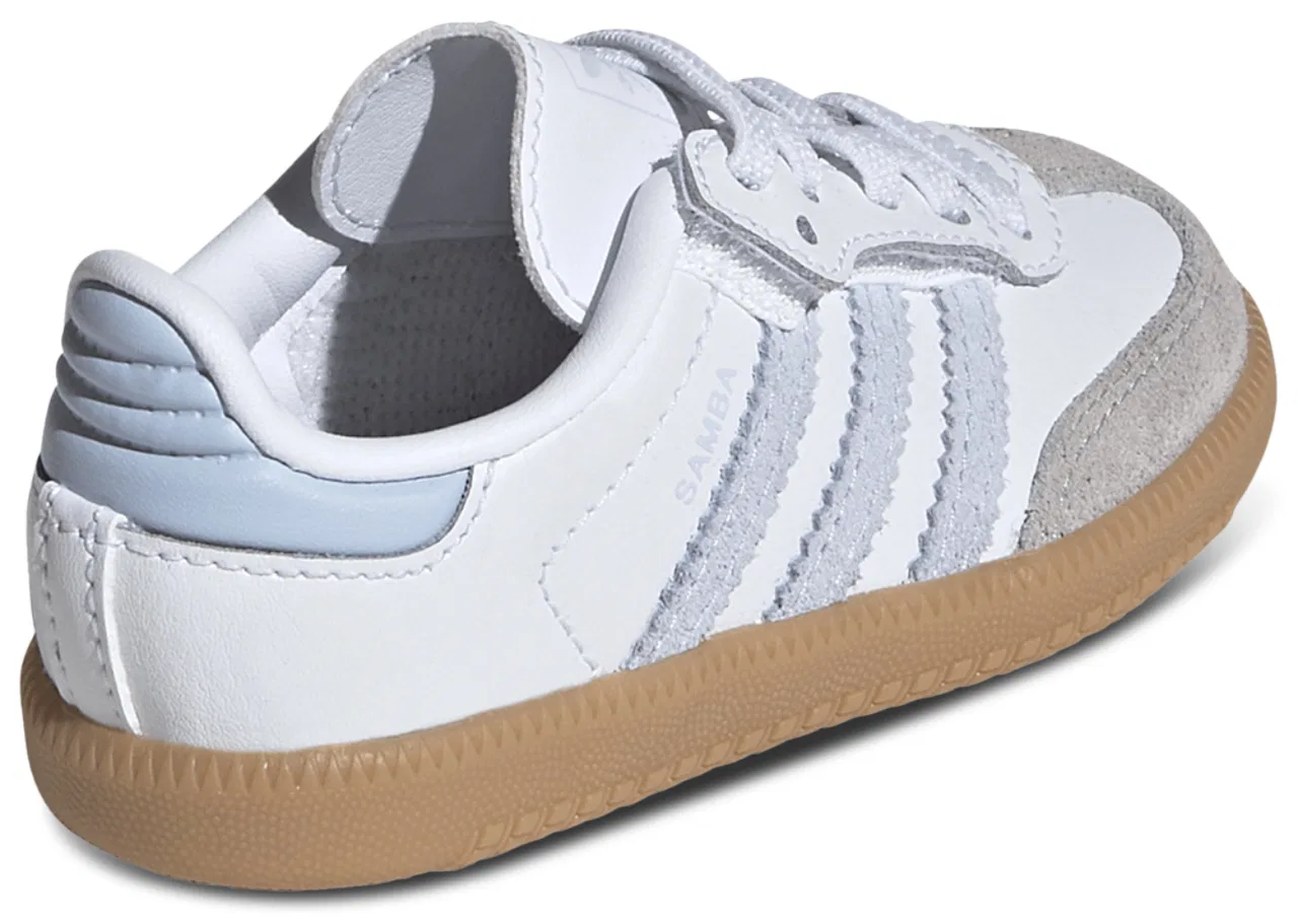 Кроссовки для мальчиков Samba Adidas, цвет White/Blue — фото 3
