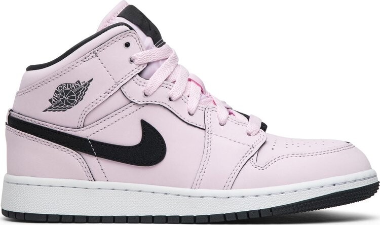 

Кроссовки Air Jordan 1 Mid GS Pink Foam, розовый