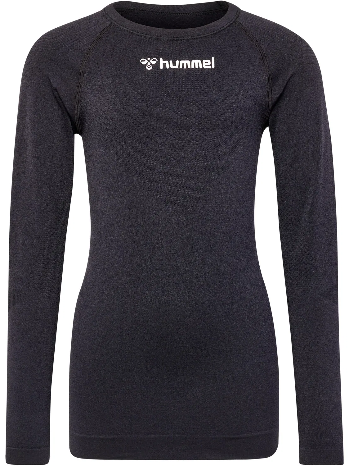 Детская футболка с длинным рукавом из переработанного полиамида Hummel, Schwarz — фото 2
