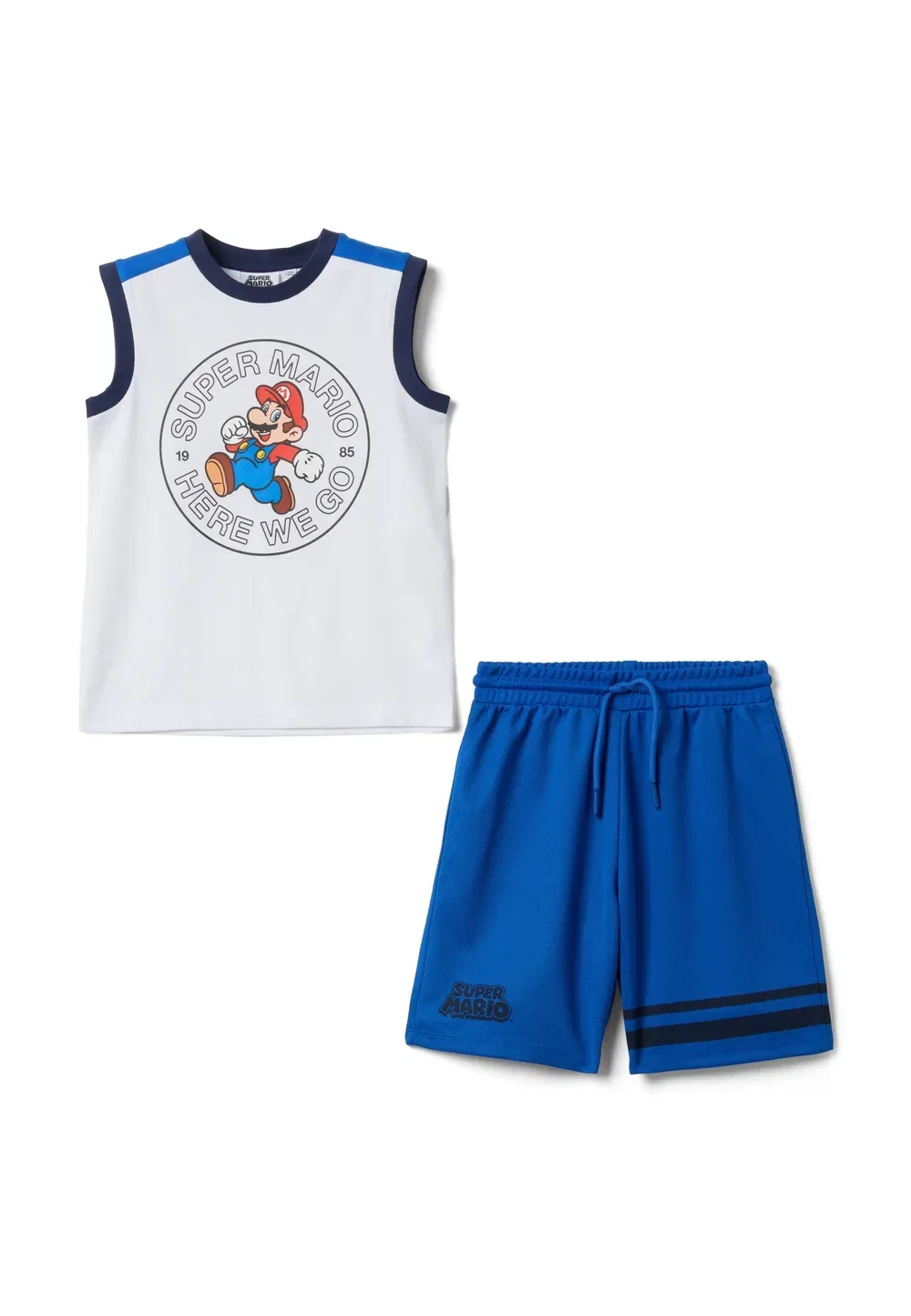 Комплект из топа и шорт... - спортивные штаны Ovs, White Blue