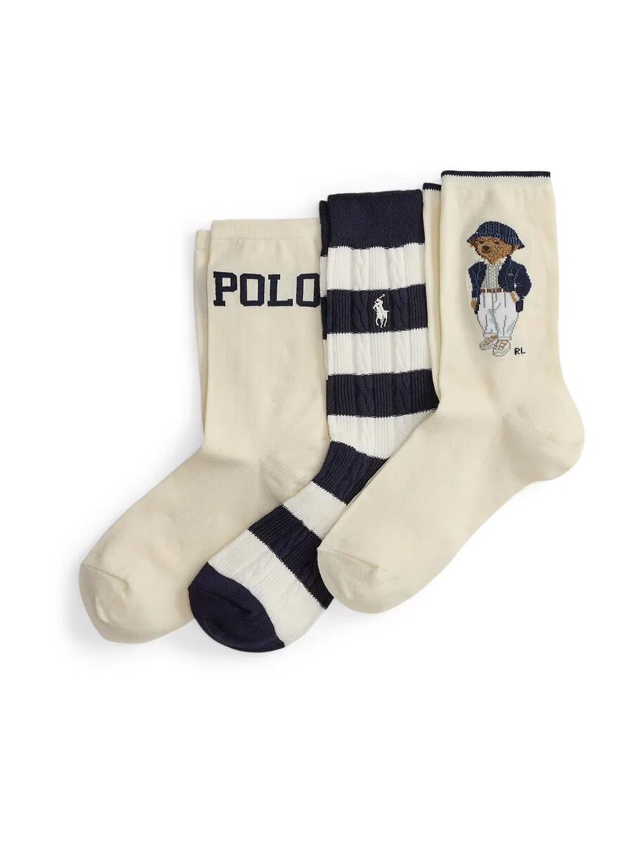 Носки Polo Ralph Lauren цвета слоновой кости