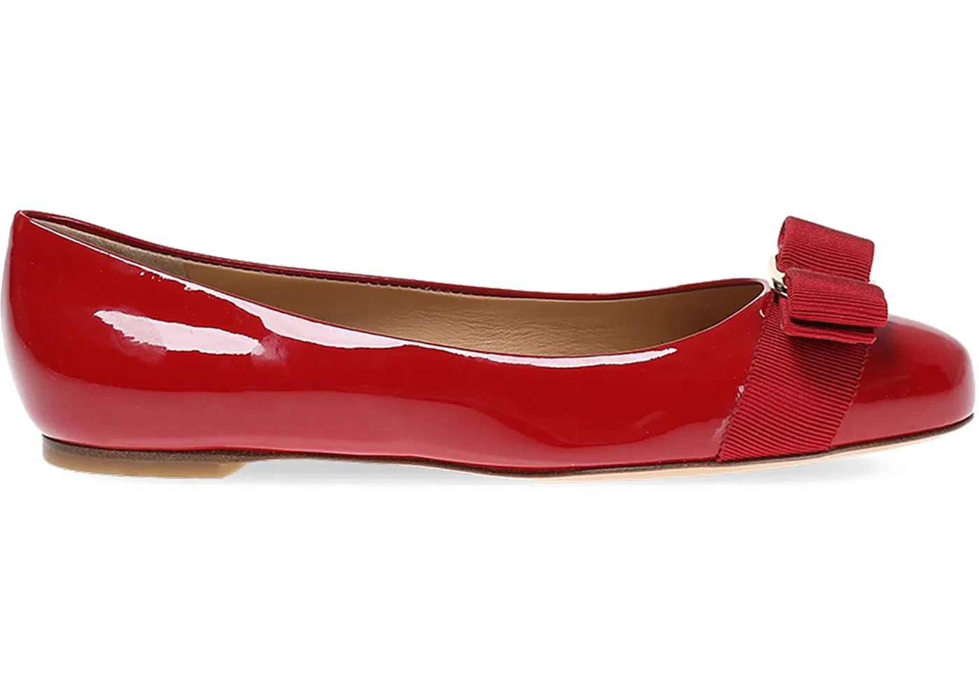 Детские балетки с принтом Ferragamo Mini Varina Ballerinas Ferragamo, Red