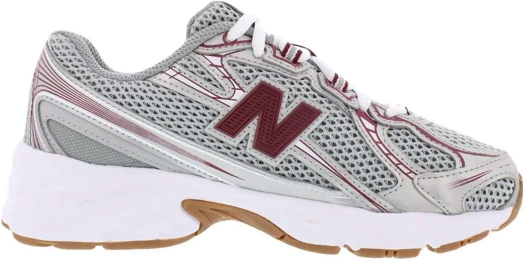 Детские кроссовки для девочек New Balance 740 Bungee GS, Grey/Red-Grey — фото 2