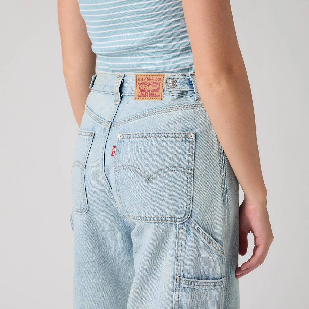 Женские рабочие брюки свободного кроя Cinch Levi's, Abraided Art Jump - Light Wash — фото 4