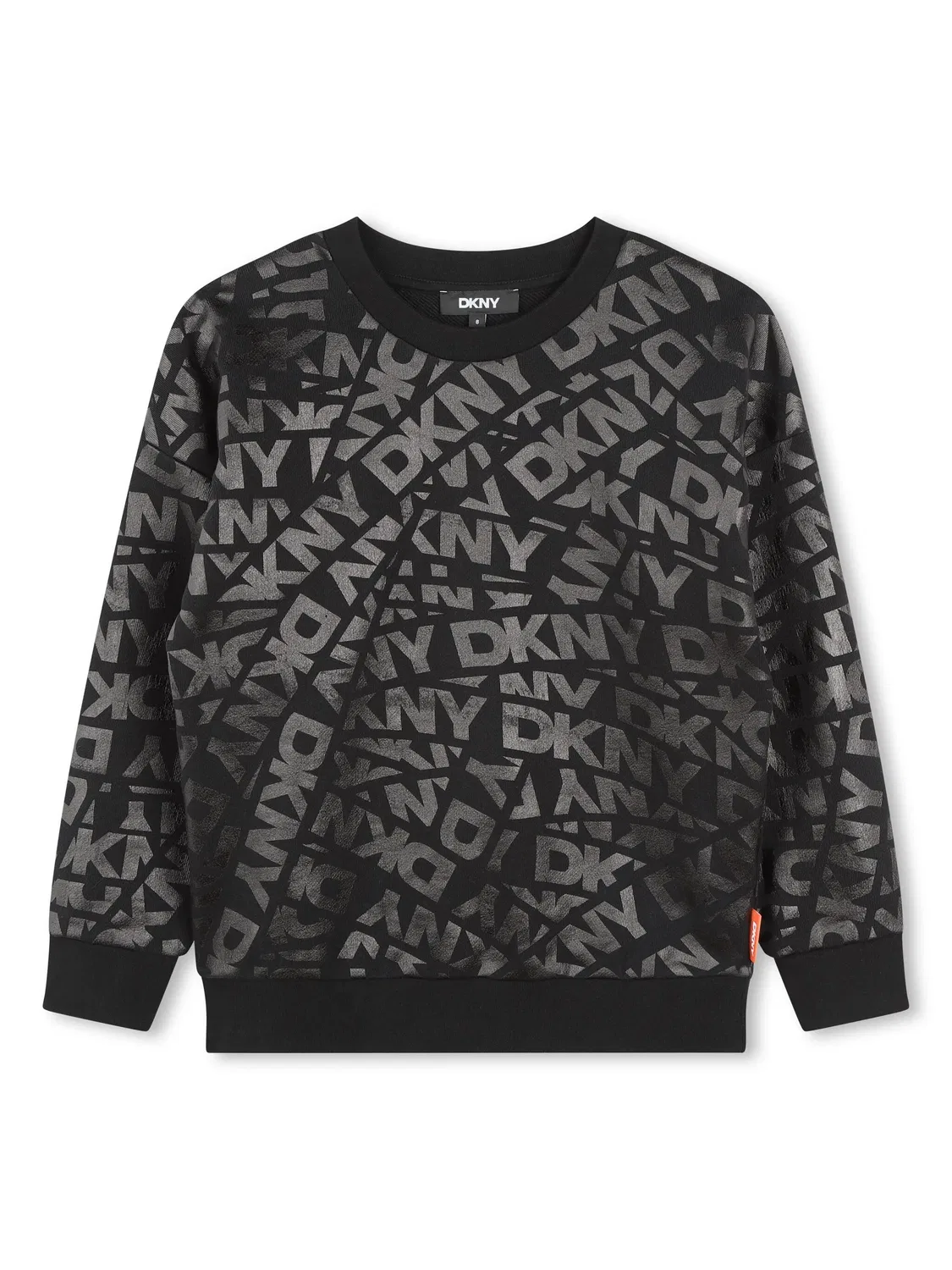 Свитшот с логотипами DKNY, черный