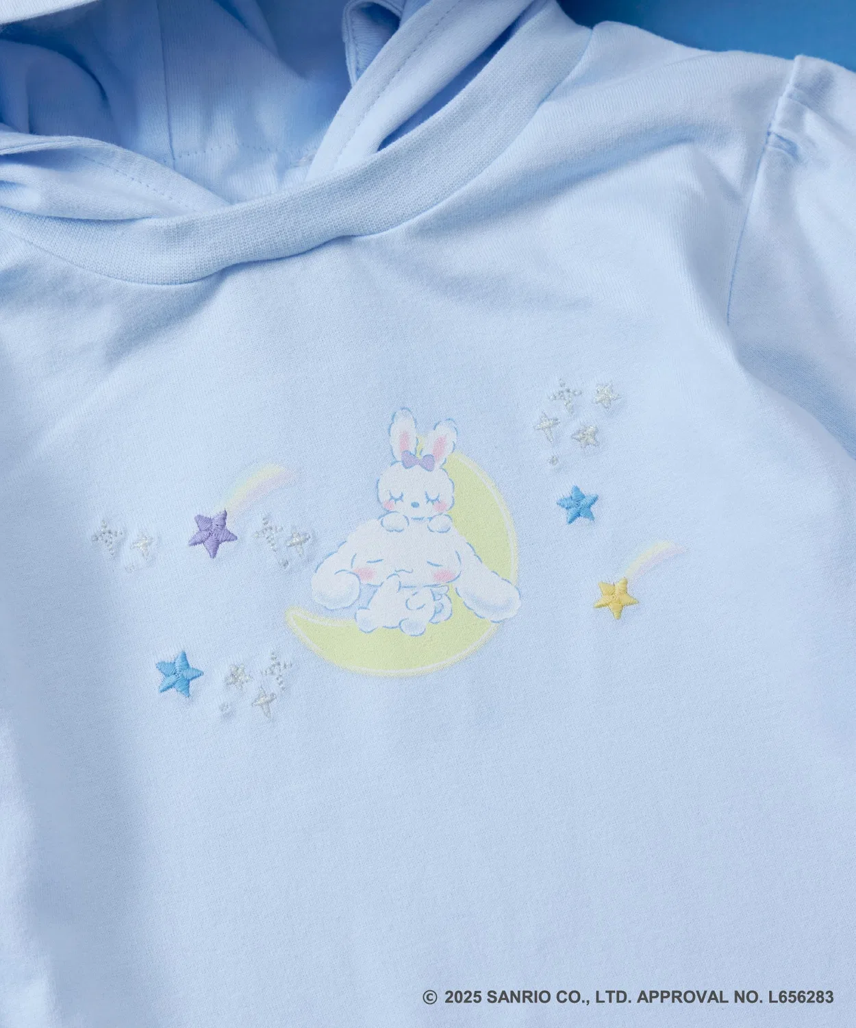 Детское платье для девочек с капюшоном, с принтом Cinnamoroll KP, Sax Blue — фото 4