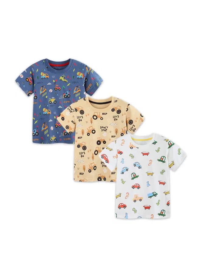 Комплект футболок с принтом для мальчиков, Aosta Betty Store
