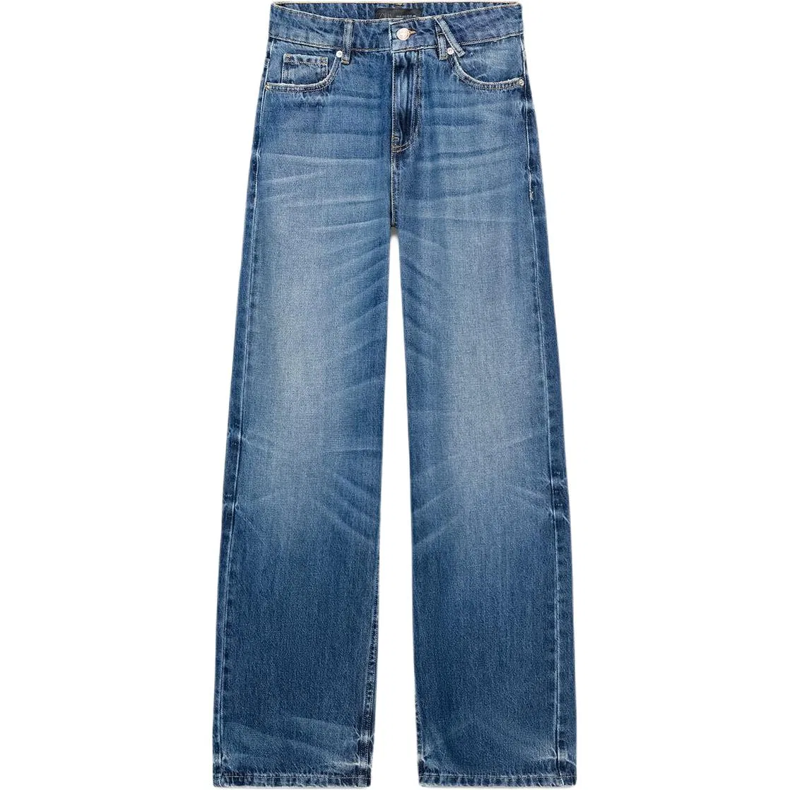Женские джинсы прямого кроя Medium Blue ZARA, Medium Blue