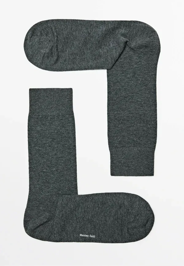 Носки хлопковые Socks Massimo Dutti, серый — фото 2