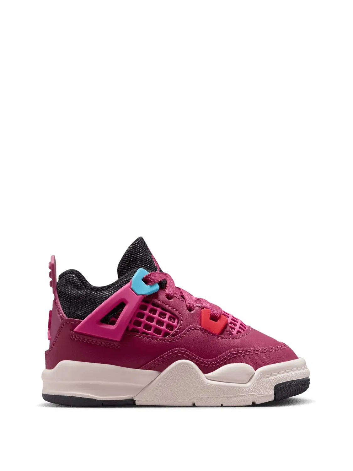 Кроссовки Air Jordan 4 Retro Jordan Kids, розовый — фото 2