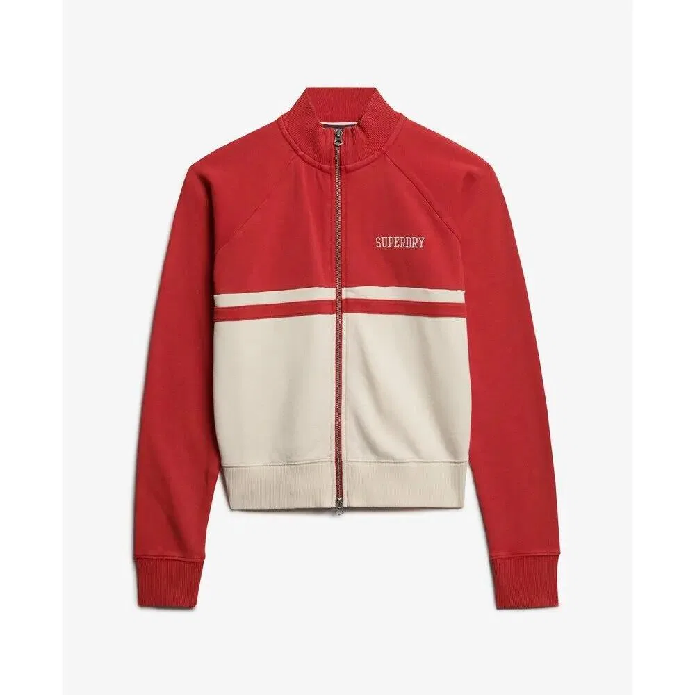 Женская спортивная куртка с молнией Athletic Essentials Superdry, Rot