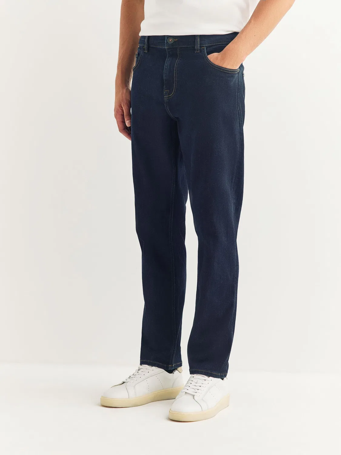 Джинсы классические Slim Fit Next, Blue Indigo Rinse