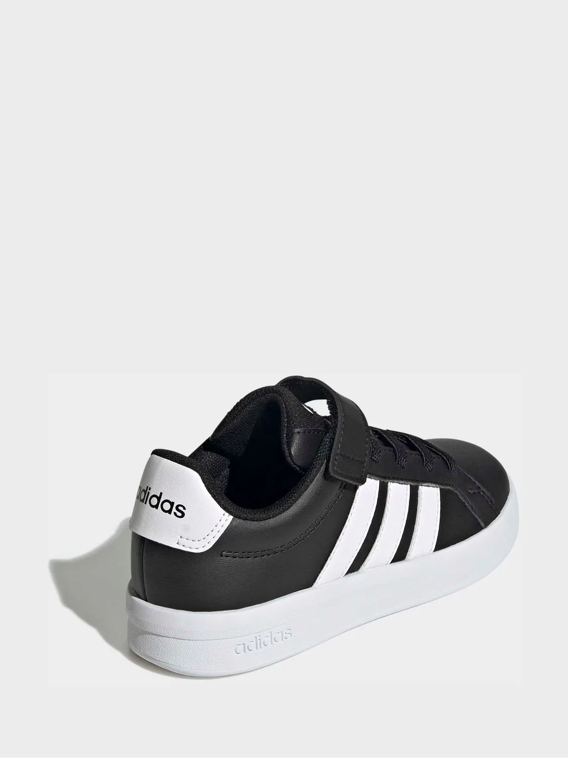 Кроссовки детские Grand Court 3.0 adidas, черно-белые — фото 4