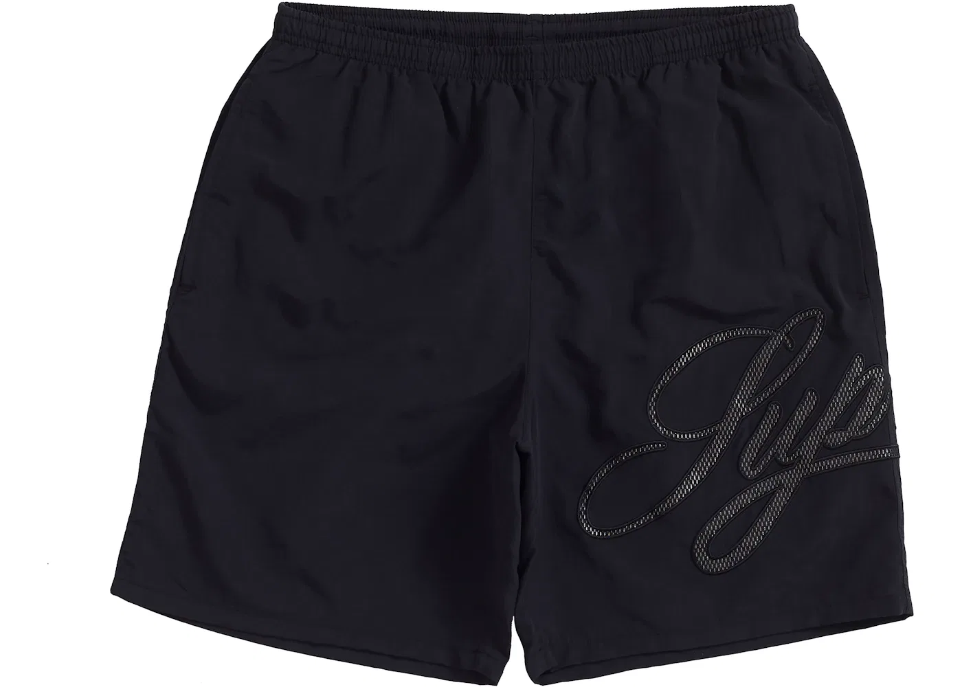 Мужские шорты с принтом Supreme Mesh Script Short Supreme, Black
