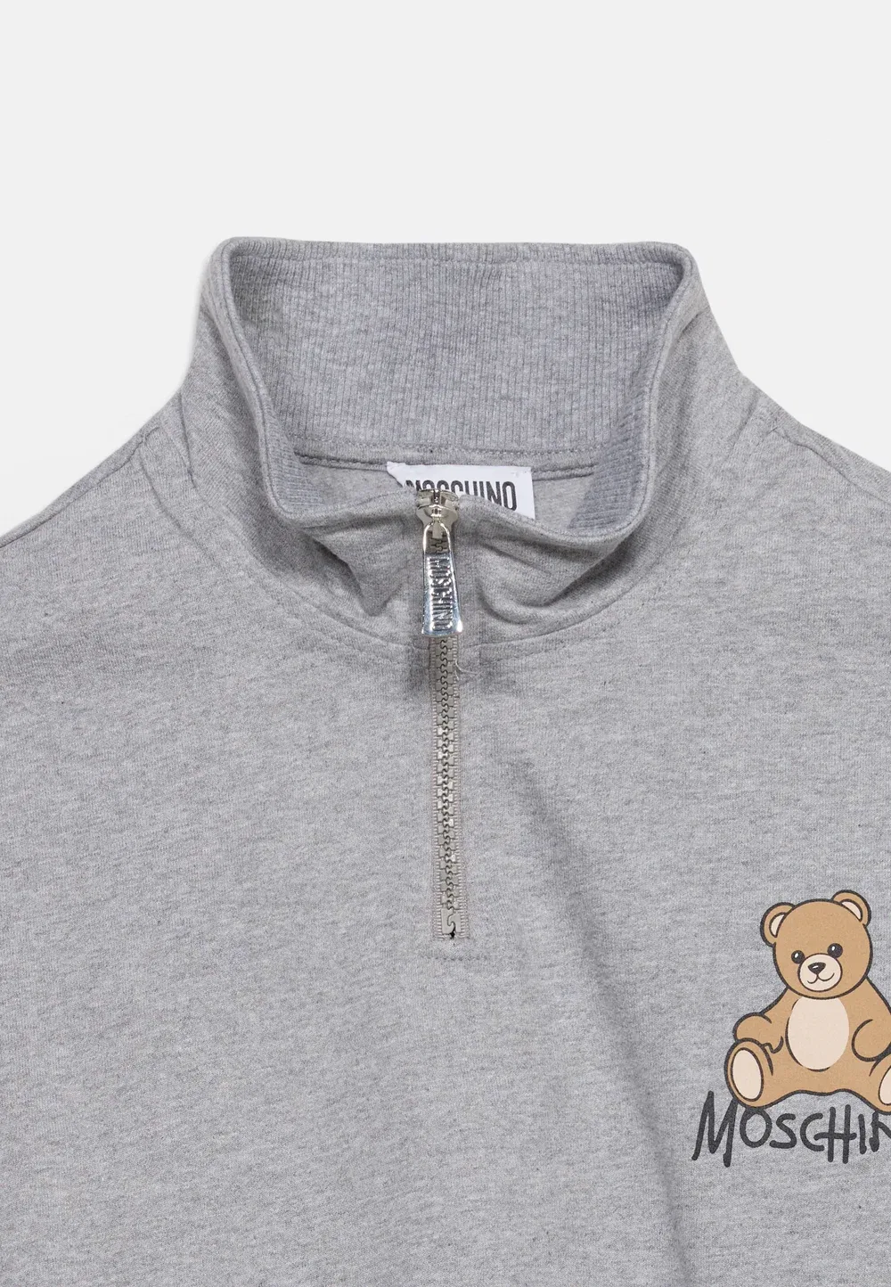 Толстовка на молнии унисекс - толстовка Moschino, Grigio — фото 3