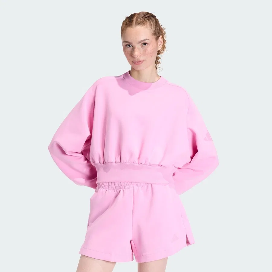 Свитшот свободного кроя с регланом Sportswear KA7016 Soft Lux Loose adidas, Тропический Белый