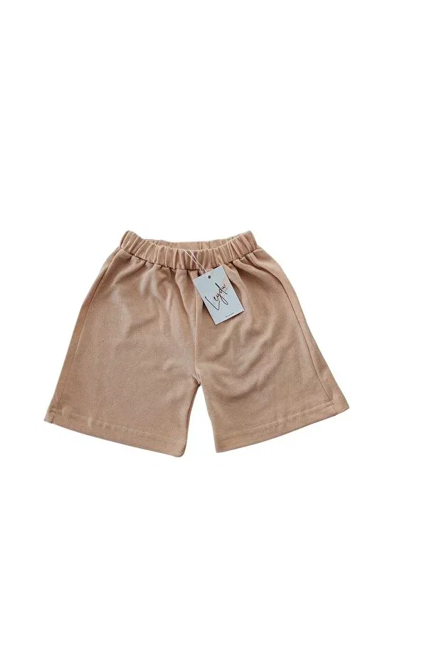 Детские шорты для мальчиков пике 100% хлопок Leydukids, Beige