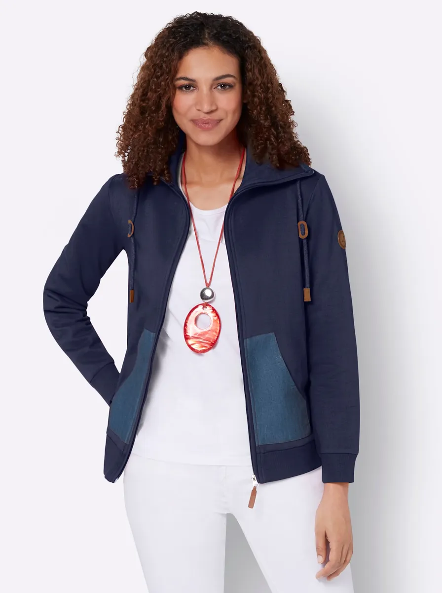 

Повседневная куртка-рубашка "Sweat Jacket" Casual Looks, цвет морской волны