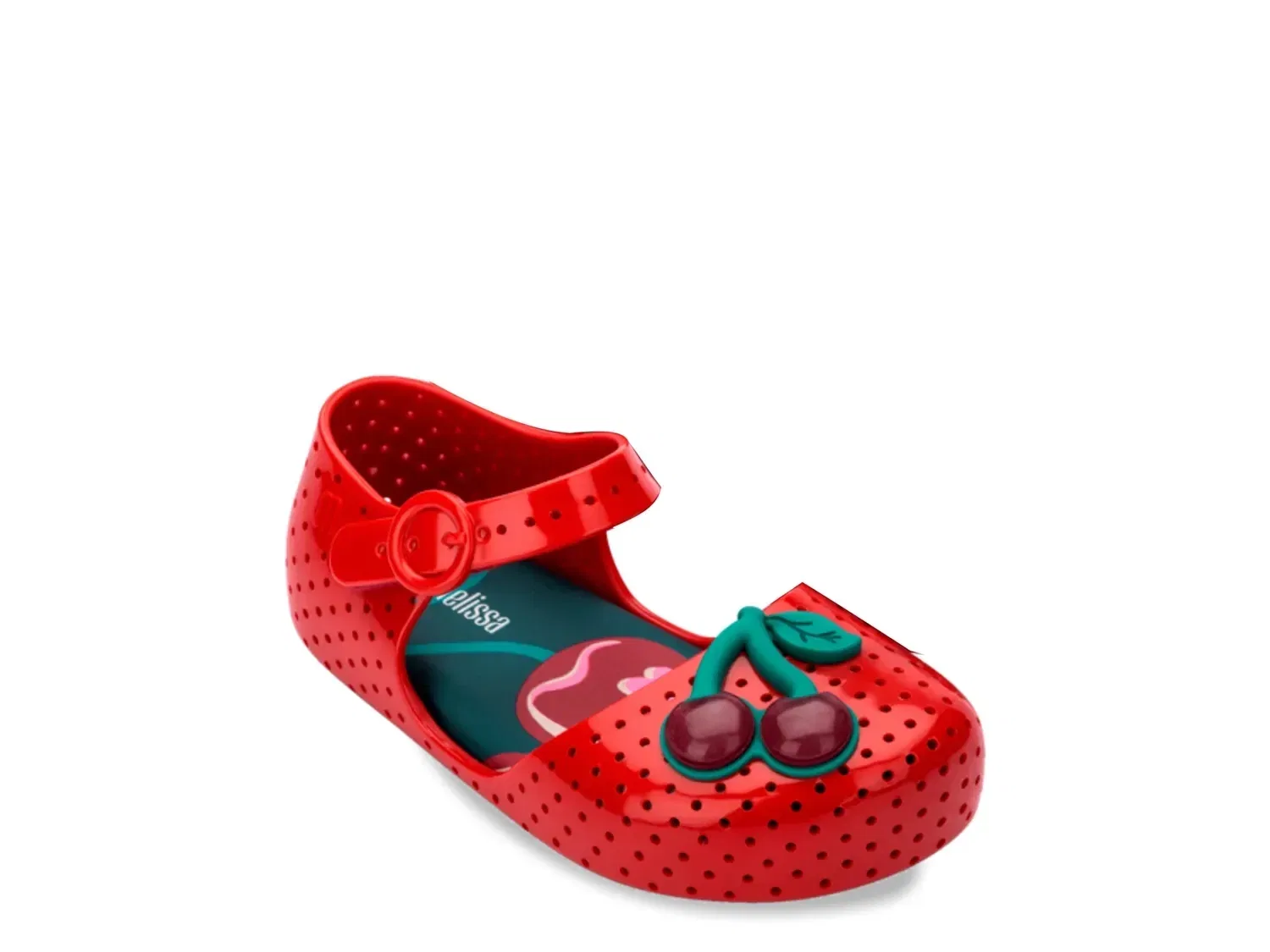 Туфли с ароматом, с вишневым акцентом, Mini Melissa, красный