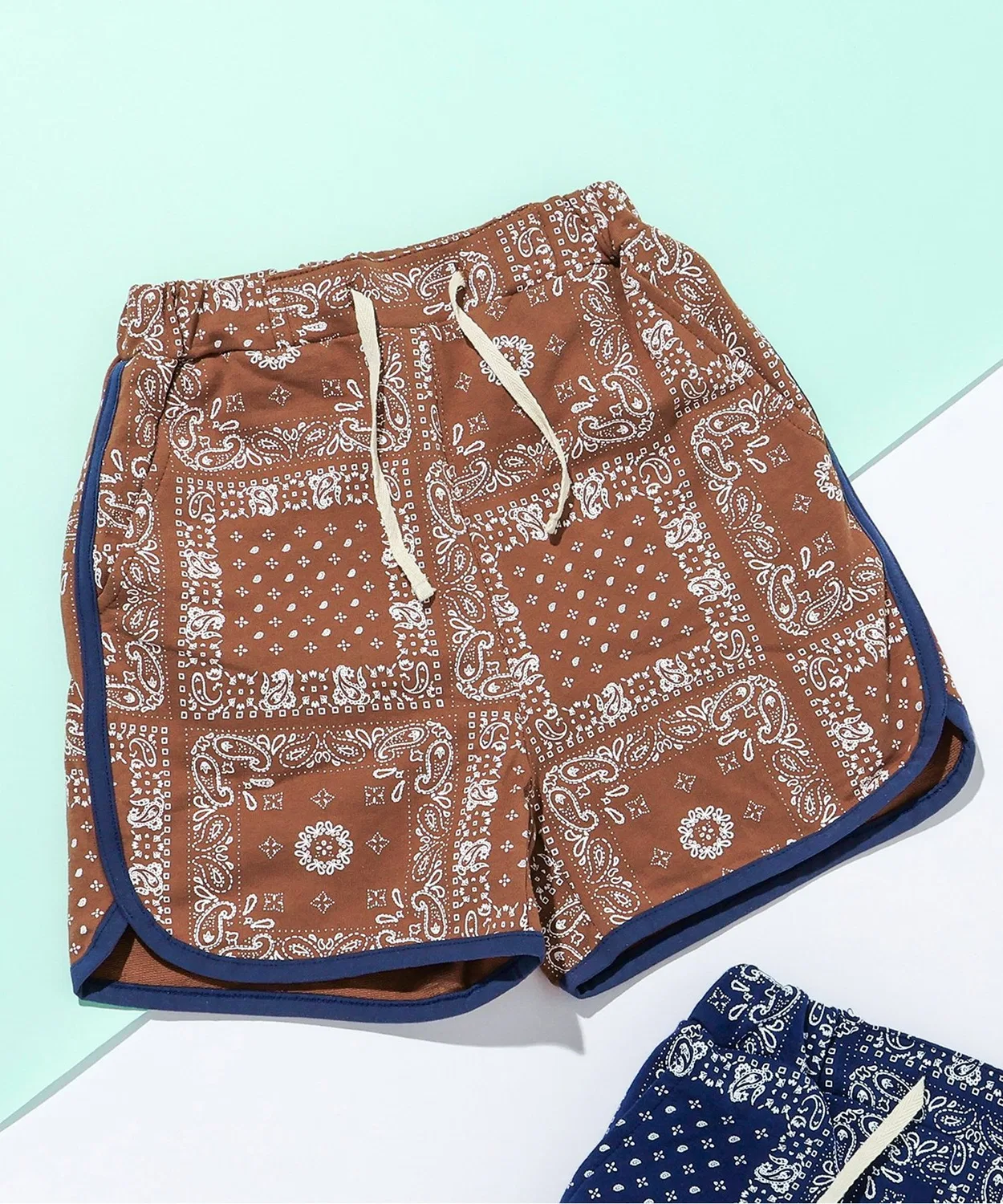 Детские шорты с принтом Bandana Half Pants BREEZE, Brown