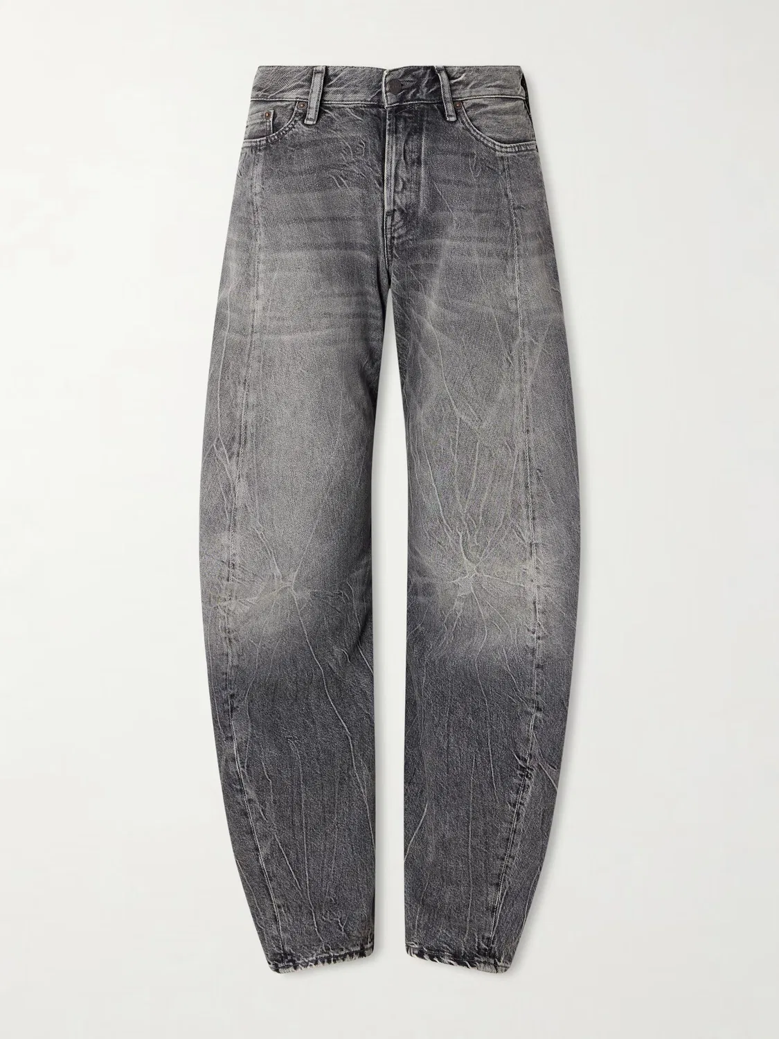 Джинсы с низкой посадкой и широкими штанинами модель 2006F Acne Studios, черный