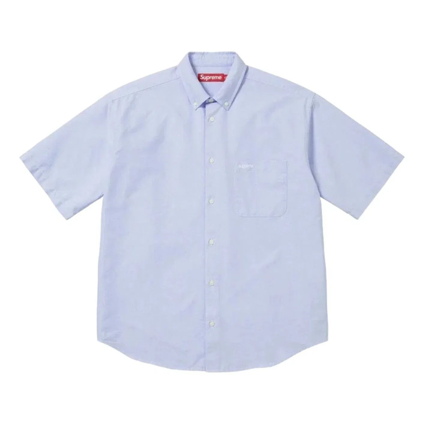 Мужская рубашка с длинным рукавом свободного кроя Supreme SS26 Light Blue, синий