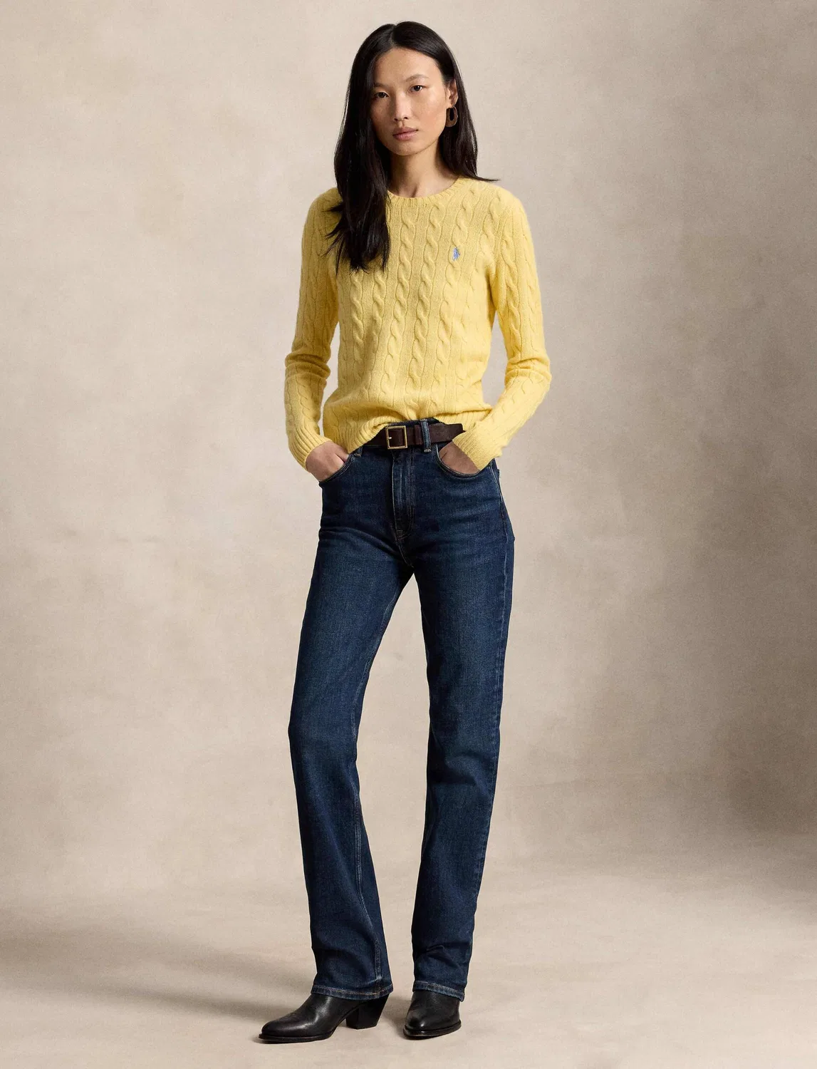 Свитер из шерсти с кашемиром Julianna Polo Ralph Lauren, Giallo — фото 2