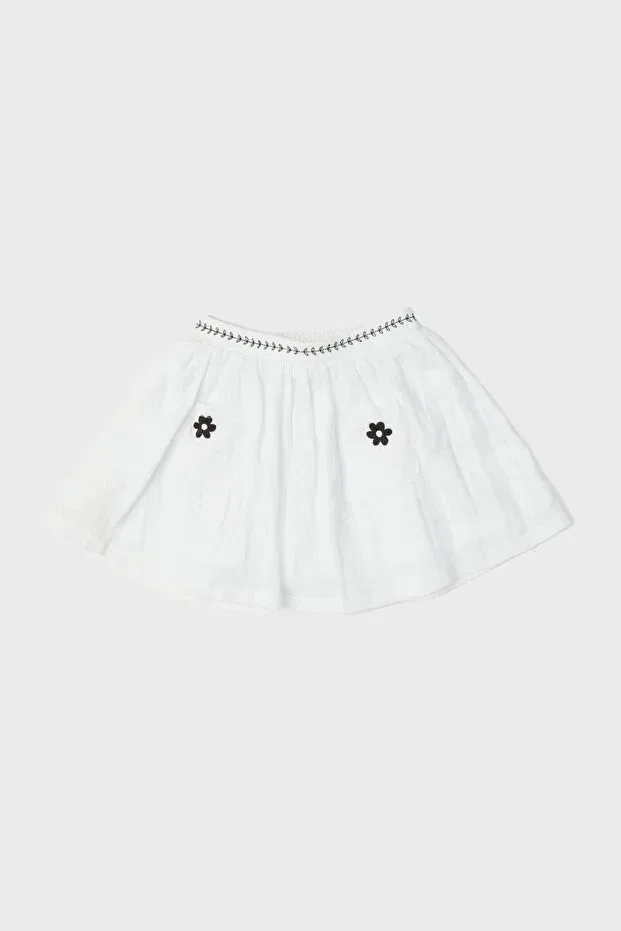 Детская юбка для девочек хлопковая Gb Baby, White