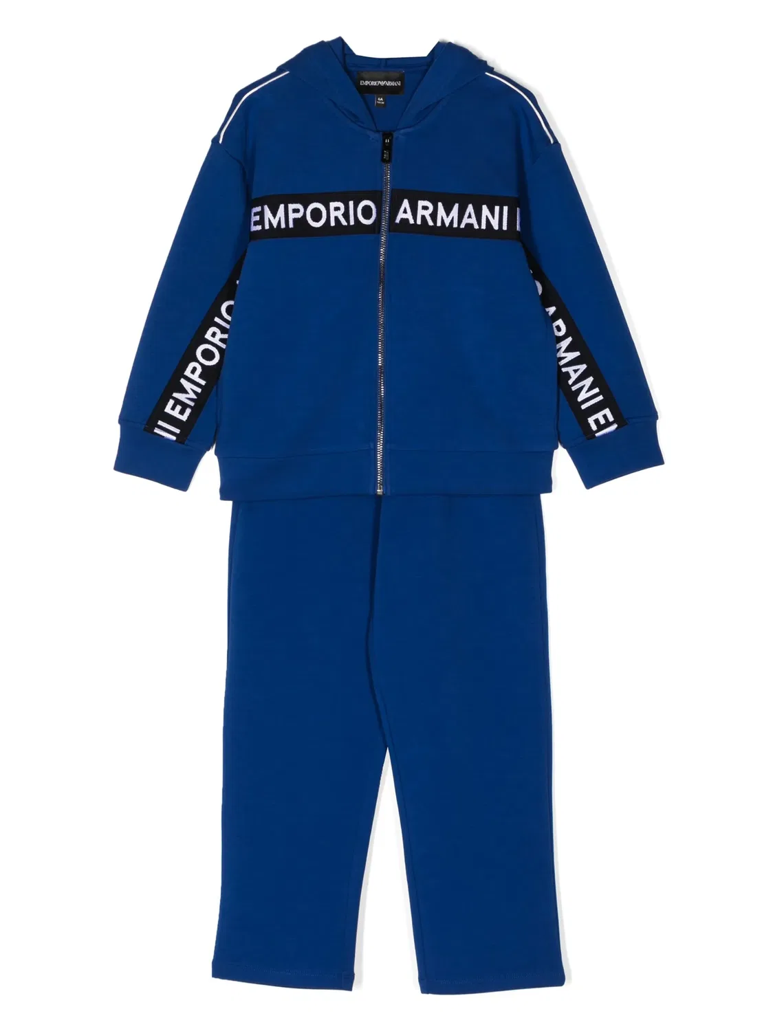 Лонгсливенный Трек Suit с Логотипом Emporio Armani, темно-синий
