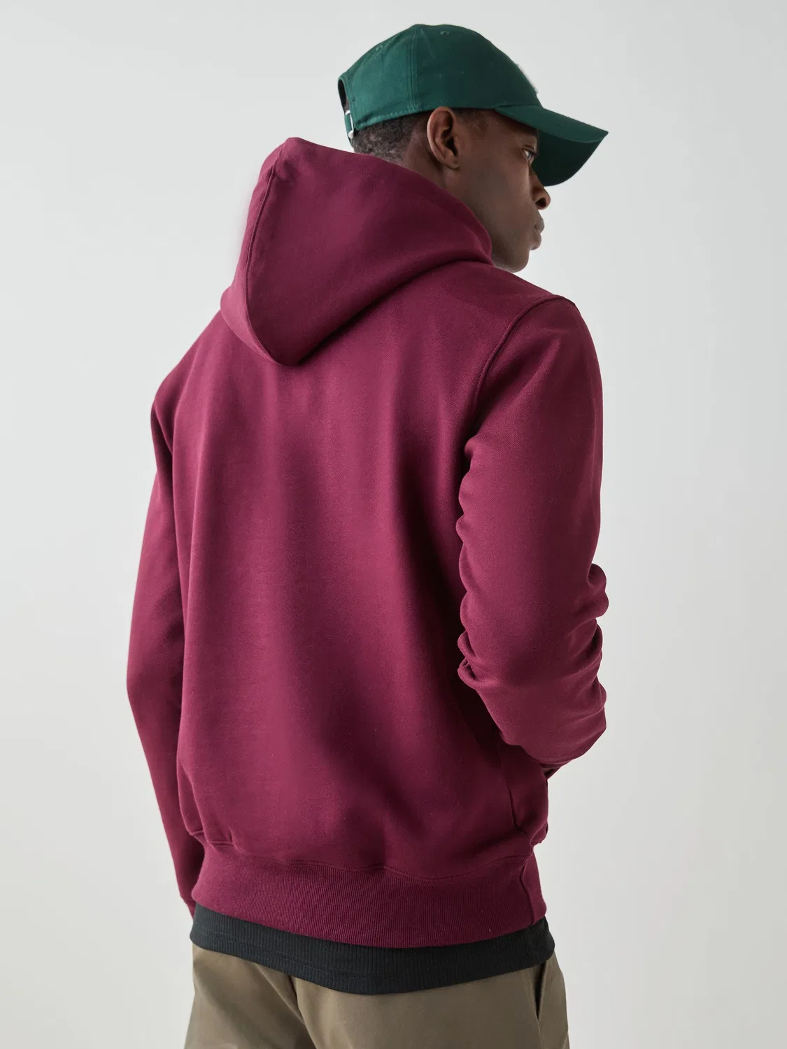 Худи adidas Originals Trefoil Essentials, бордовый — фото 3