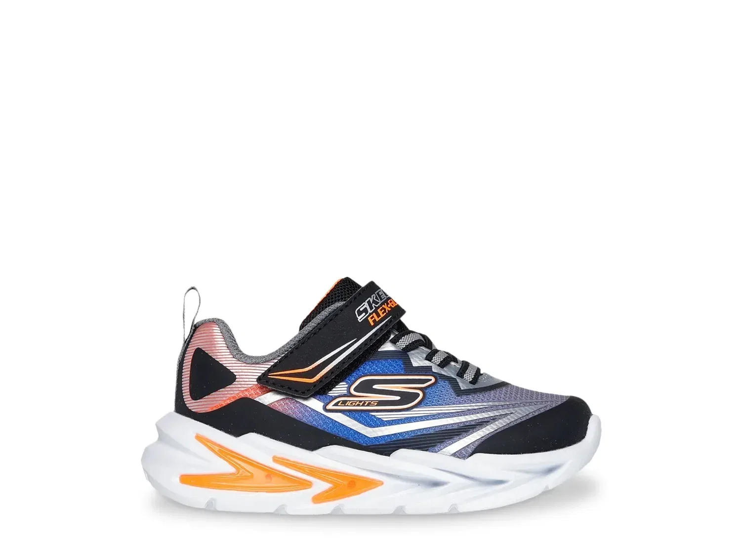 Кроссовки детские с подсветкой Flex-Glow Ultra, Skechers, серый/мультиколор — фото 3