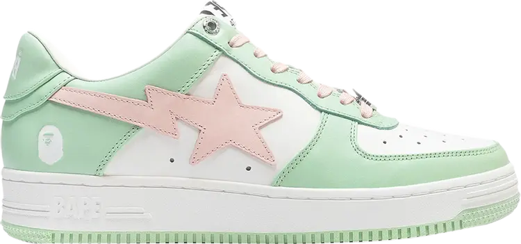 

Кроссовки Bapesta Low Pastel-Rich Pack - Mint Green, зеленый
