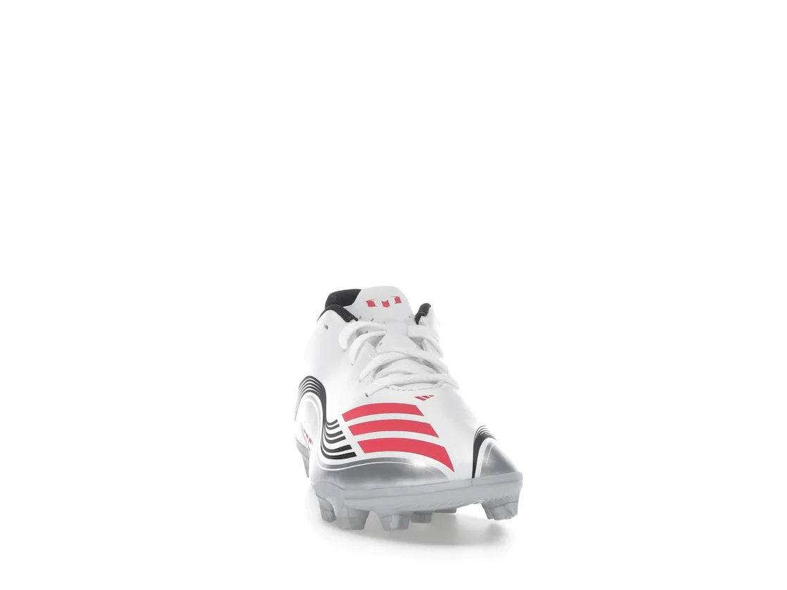 Детские бутсы FG/MG Adidas F50 Club Messi Prestig10 Pack, Cloud White Lucid Red Silver Metallic — фото 2