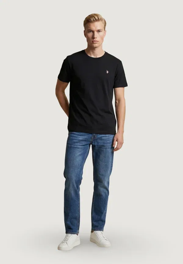 Футболка хлопковая Mick-basic us43 154094 - basic t-shirt U.S. Polo Assn., черный — фото 2