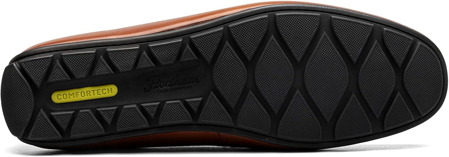 Мужские слипоны Florsheim Motor Moc Toe Bit Driver, Cognac — фото 3