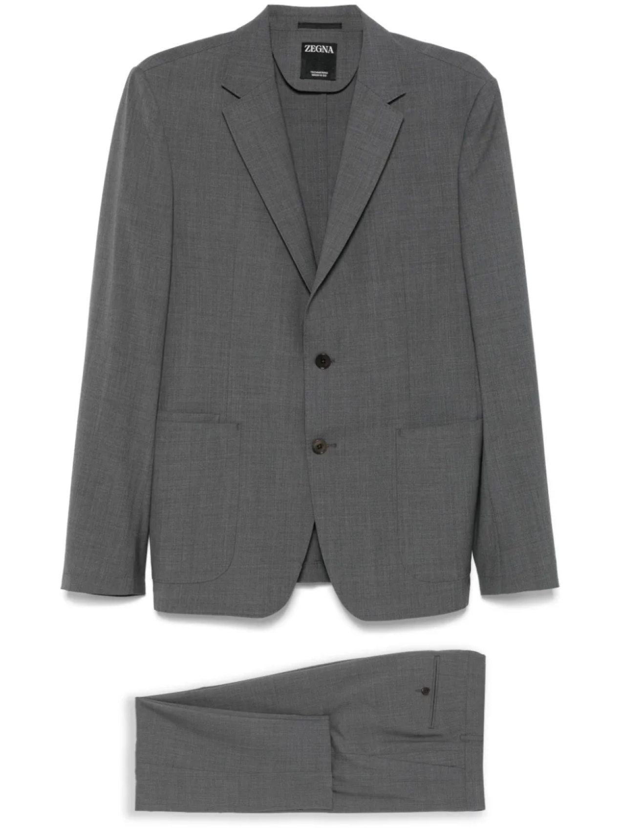 

Zegna шерстяной костюм, серый
