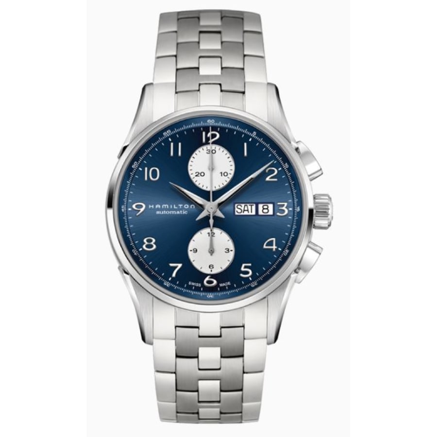

Мужские часы Hamilton Jazzmaster Maestro Auto Chrono 41 H32576141, синий